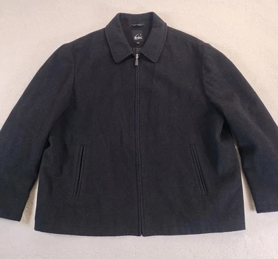 Cardinal Of Canada Luxury Collection Bomber Jacket Men's XXL Black Wool Blend  - Image 1 of 4