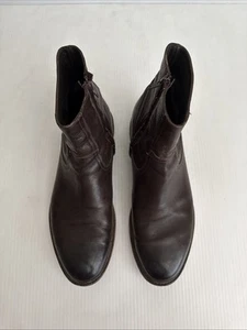 To Boot New York Hawthorne Leather Side Zip Boot - Brown - 11.5 US    (Q45) - Picture 1 of 10