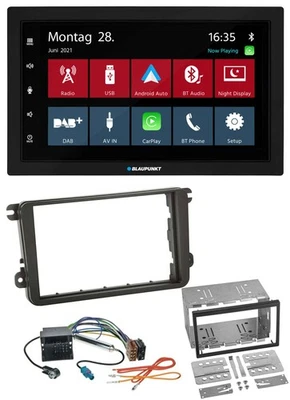Blaupunkt MP3 Bluetooth DAB 2DIN USB Autoradio für VW Caddy Golf 5 6 Jetta ab 20 - Bild 1 von 4