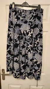 Women's Fat Face Blue / White Full Length Skirt, Size 16, Excellent Condition - Picture 1 of 4