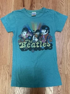 Vintage Y2 K Style Damen-T-Shirt The Beatles Größe Small neu Abbey Road türkis - Bild 1 von 4