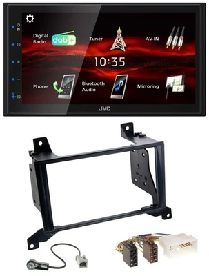 JVC USB Bluetooth MP3 DAB 2DIN Autoradio für Hyundai Santa Fe CM 09-12 - Bild 1 von 4