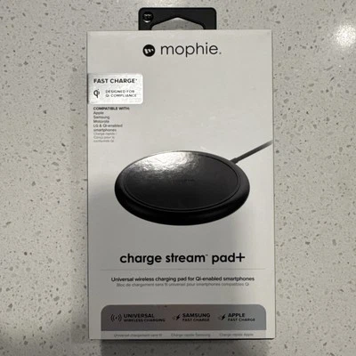Mophie Charge Stream Pad Plus + Almohadilla de carga inalámbrica de 10 W para iPhone/Android Foto 1 de 4