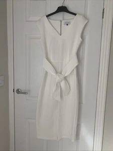 White Closet Dress With Bow Front Size 10 - Picture 1 of 7