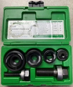 Greenlee 735BB 1/2" - 1-1/4” Conduit Size Knockout Punch Kit Manual Round Stand. - Picture 1 of 5