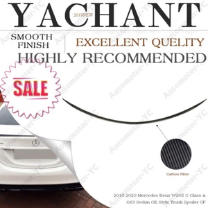 Kit de alerón de maletero de carbono oe para 15-20 Mercedes Benz W205 Clase C y ala sedán C63 - Imagen 1 de 11