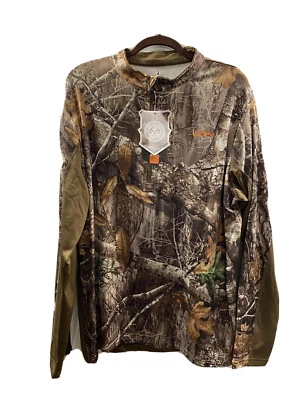 HABIT Buck Hill Base Layer Mock XL MO Real Tree Quarter Zip - Image 1 of 4