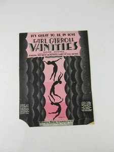 1931 Music Sheet Earl Carroll Vanities "It's Great To Be In Love" - Bild 1 von 4