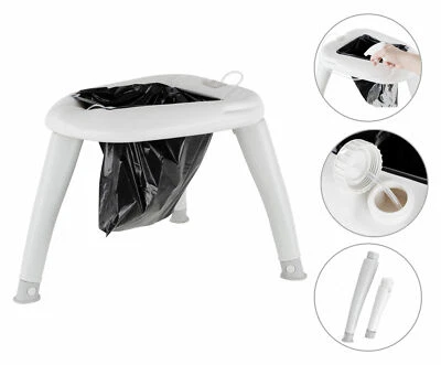 4L Portatile WC Bagno Toilette da Campeggio Camper Tenda Smontabile Sacchetto - Immagine 1 di 4