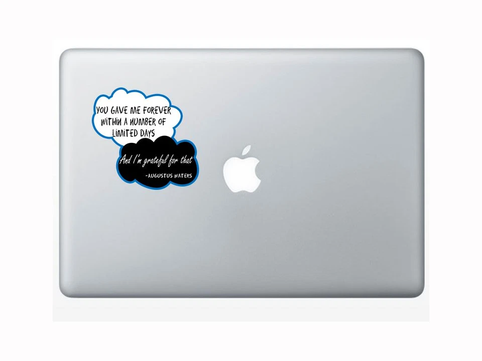 The Faults In Our Stars Quotes Apple Macbook Removable Vinyl Sticker Decal - Image 1 of 1