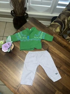 Maglione/Pantaloni American Girl Bitty Twins 2013 Ragazzi Fair Isle Play Set - Foto 1 di 5