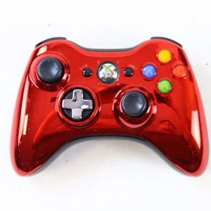 Original Microsoft Xbox 360 Controller Wireless Rot Metallic Sehr Gut Gebraucht - Bild 1 von 2
