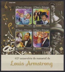 Z621. Sao Tome & Principe - MNH - 2016 - Famous People - Louis Armstrong