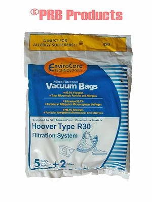 Hoover Allergen Canister Vacuum Bags + Filters for models using Type R30 Bags - Image 1 of 2
