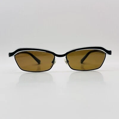 Очки солнцезащитные Alain Mikli женские квадратные черные белые Cateye AL1022 0002 новые - Изображение 1 из 4