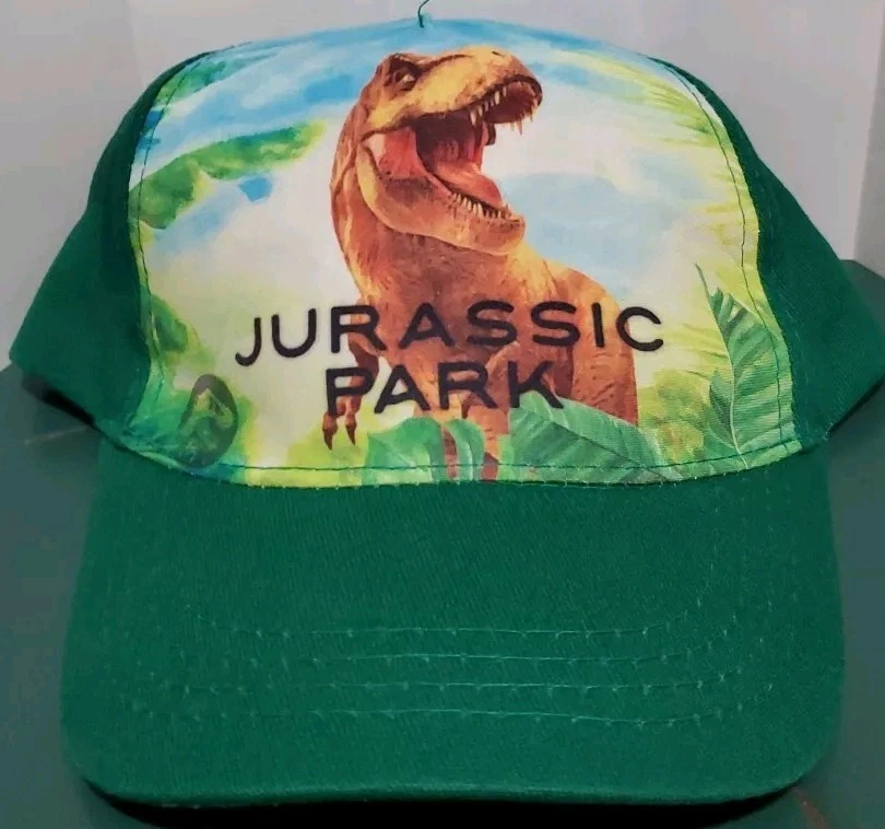 Gorra de béisbol Jurassic Park ajustable Snapback niños dinosaurio T-Rex de colección Foto 1 de 4