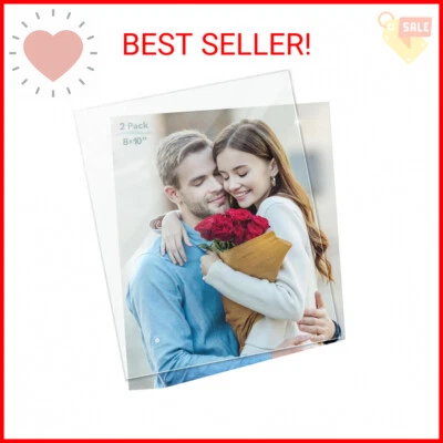 Repuesto de vidrio reforzado al calor Icona Bay 8x10 para marco de fotos (8 x 10, 2  Foto 1 de 2