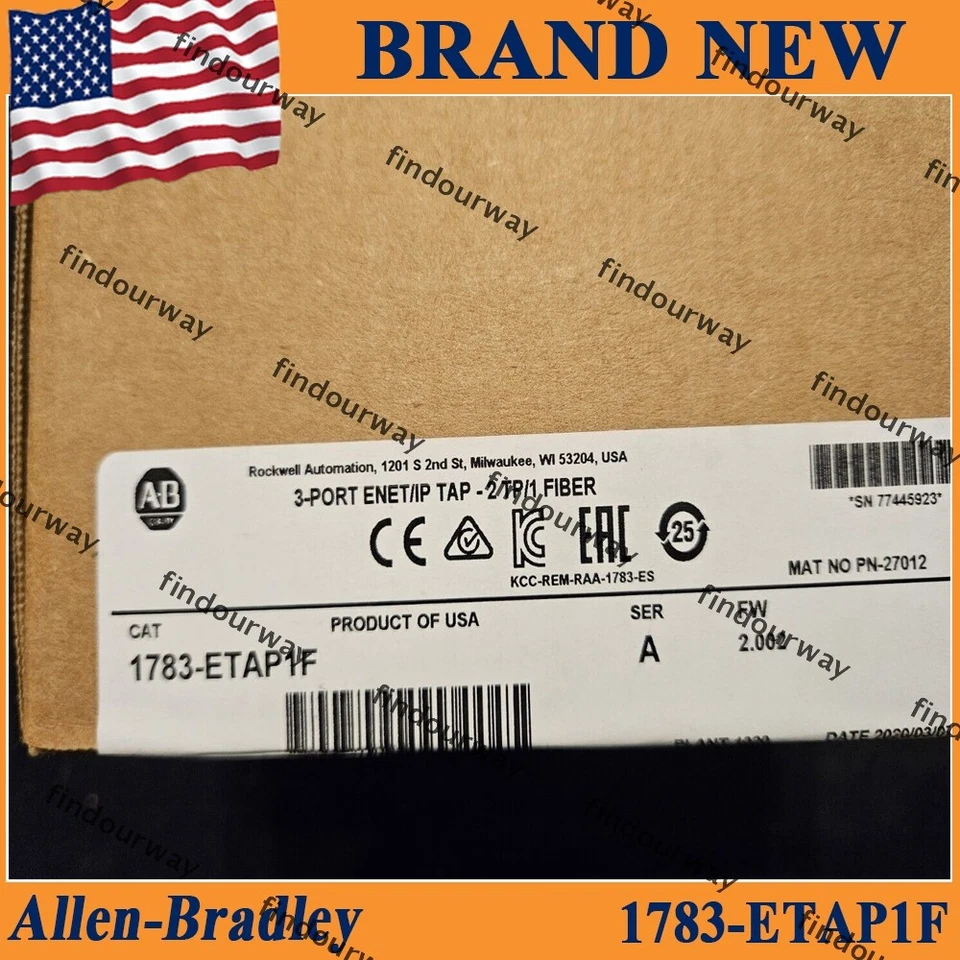 New In Box Factory Sealed for AB 1783-ETAP1F 3-Port Ethernet/IP Tap 1783ETAP1F - Image 1 of 2