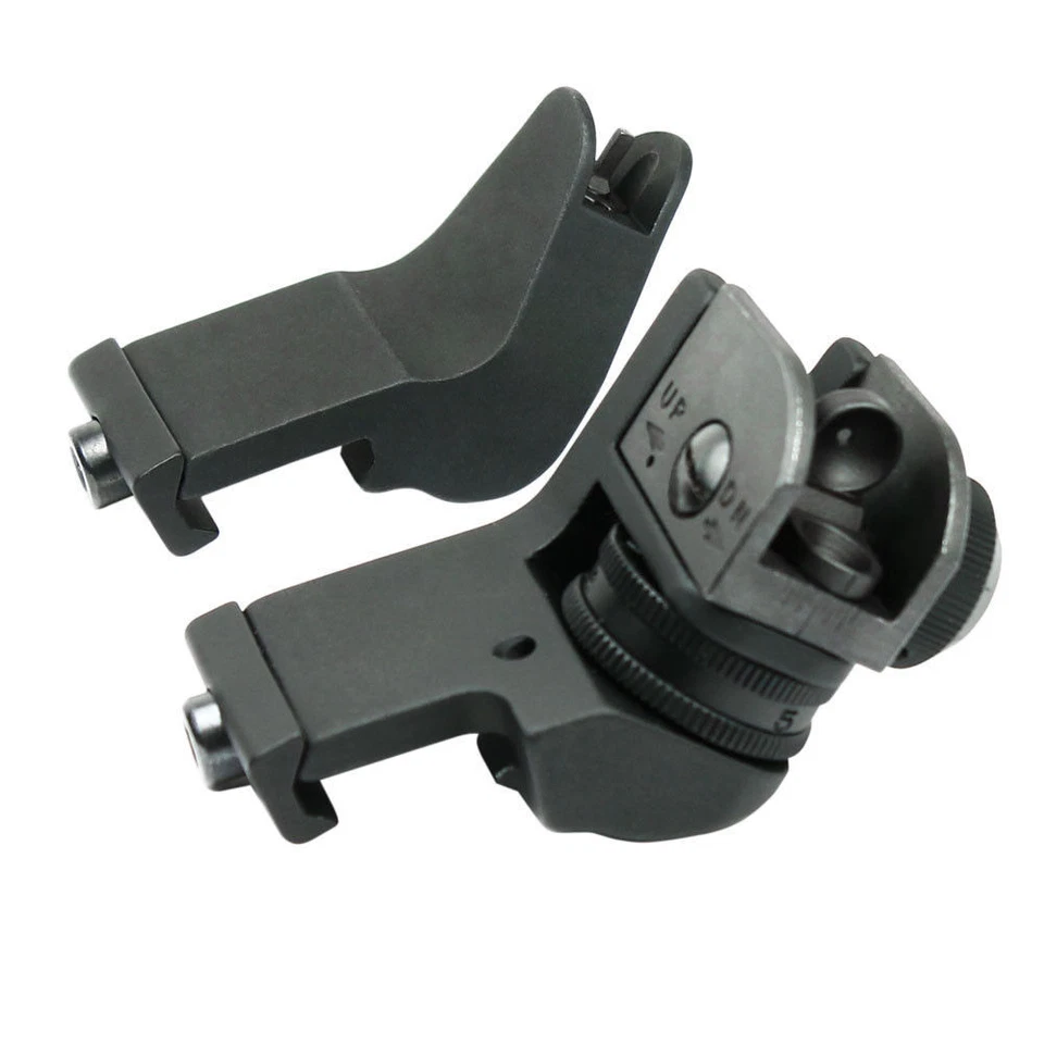 Hunting 45 Degree Offset Front Rear Iron Sight Picatinny / Wea...Rails Mount - Image 1 of 4