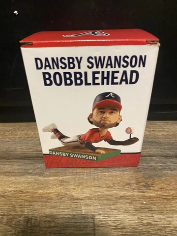 Dansby Swanson Mini Bobblehead Atlanta Braves Kids Only 7•10•22 SGA 1 of 2 Cover