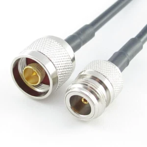 N male to N female type plug jack RG58 RG-58 Coaxial Coax Cable 50ohm 50 ohm lot - Picture 1 of 4