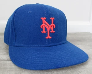 Sombrero ajustado New Era vintage de los New York Mets talla 7 5/8 MLB MUSA 59FIFTY lana azul - Imagen 1 de 13