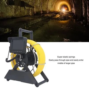New Sewer Inspection Camera 4.3in Plumbing Pipe Snake Cam Endoscope Chimney Insp - Picture 1 of 18