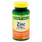 Spring Valley Zinc Caplets, 50 mg, 200 Ct  GREAT DEAL!! SUPER DEAL!!!