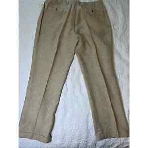 Jos A Bank men’s khaki linen dress pants 42/32. Great for summer!