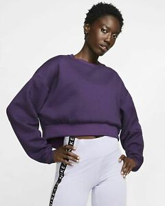Nike Sportswear Womens Fleece Cropped Sweatshirt City Ready CJ9475 525