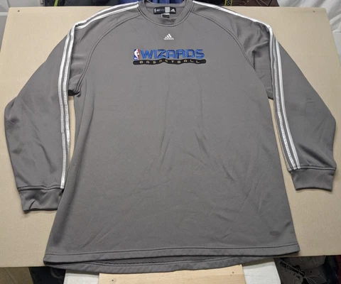 Adidas Climawarm Washington Wizards NBA Fusion Grey Pullover Sweatshirt Size L Cover