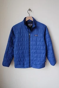Kids Patagonia Nano Puff Full Zip Blue XL 14/16 Boys Girls Jacket Coat Primaloft - Picture 1 of 3