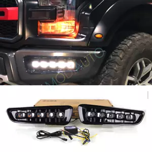 For Ford F150 2018-22 Raptor Style Conversion Steel Front Bumper W/LED Fog Lamps - Foto 1 di 7