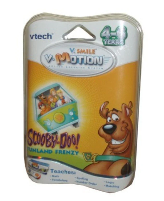 Vtech V.Smile Motion Scooby-Doo! Funland Frenzy Teaches Math, Vocab, Matching - Image 1 of 1