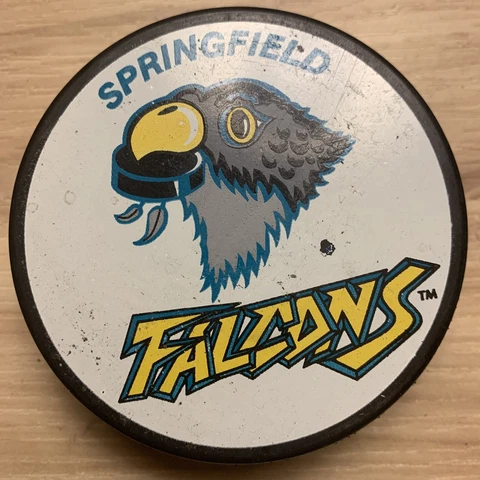 SPRINGFIELD FALCONS AHL HOCKEY PUCK INGLASCO APPROVED MADE IN 🇸🇰 Vegum Cover