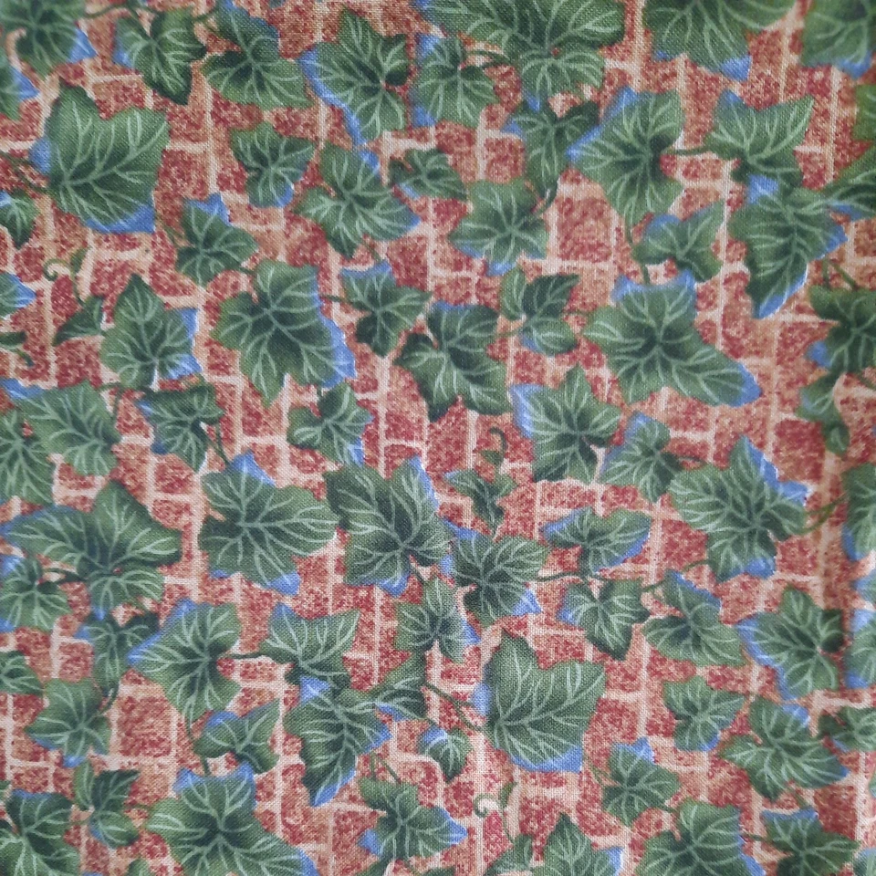 Cottage Garden by Hoffman International Quilting Fabric 43"x20" Cotton Leaves - Image 1 of 4