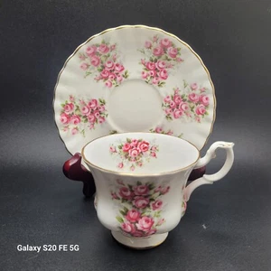 Royal Albert Bone China Tea Cup & Saucer Pink Roses - Springtime Series - Roses - Picture 1 of 13
