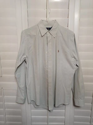 Camisa de vestir POLO Ralph Lauren para hombre calce clásico fácil cuidado con rayas Foto 1 de 4