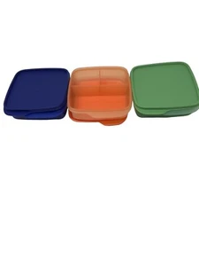 3 Tupperware Lunch-It Containers New! 3 Compartments - Picture 1 of 3