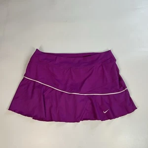 Vintage Nike Tennis Skirt Womens Large Y2K Purple Mini Athletic Tenniscore - Picture 1 of 9
