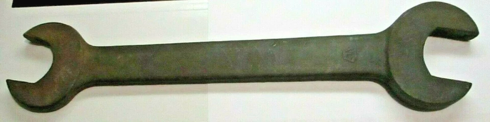 Llave de extremo abierto junto al lago 1-9/32" 1-7/16" longitud = 13-3/4" (L en piedra angular) antigua Foto 1 de 4