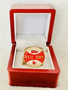 1918 Red Sox World Series 18k Gold Plated Championship Ring W Box, ๐บ๐ธ SHIP - Picture 1 of 4