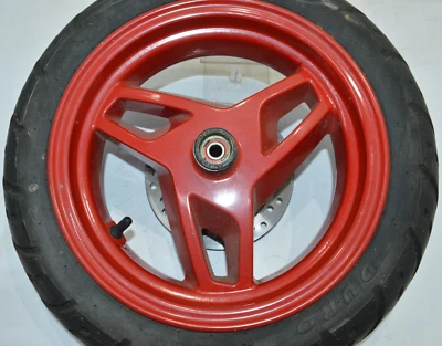 SYM JET EURO X 50 RED DEVIL VORDERRAD VORDERREIFEN REIFEN RAD FELGE WHEEL RIM - Bild 1 von 4