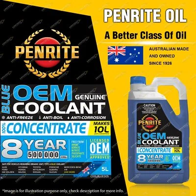 Penrite Blue OEM Coolant Concentrate 5L for SUBARU Liberty Impreza WRX - image 1 of 2