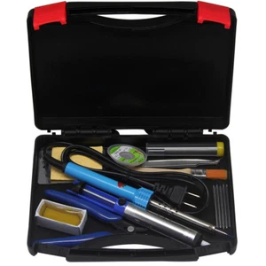 AideTek 30W Soldering Iron Kit 15 in 1 Welding Tool Tips Portable Toolbox SPC2 - Picture 1 of 10
