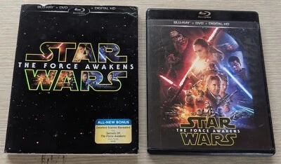 Star Wars The Force Awakens Blu-ray DVD Digital Harrison Ford 136 Min Sleeve - Image 1 of 4