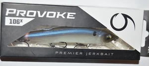 6th sense provoke 106x ffs series suspending jerkbait 4" 1/2oz ghost bone minnow - Picture 1 of 3