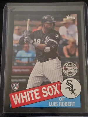 2020 Topps 1985 Baseball Series 2 Black #D  /299 Luis Robert #85TB-47 Rookie RC - Image 1 of 3