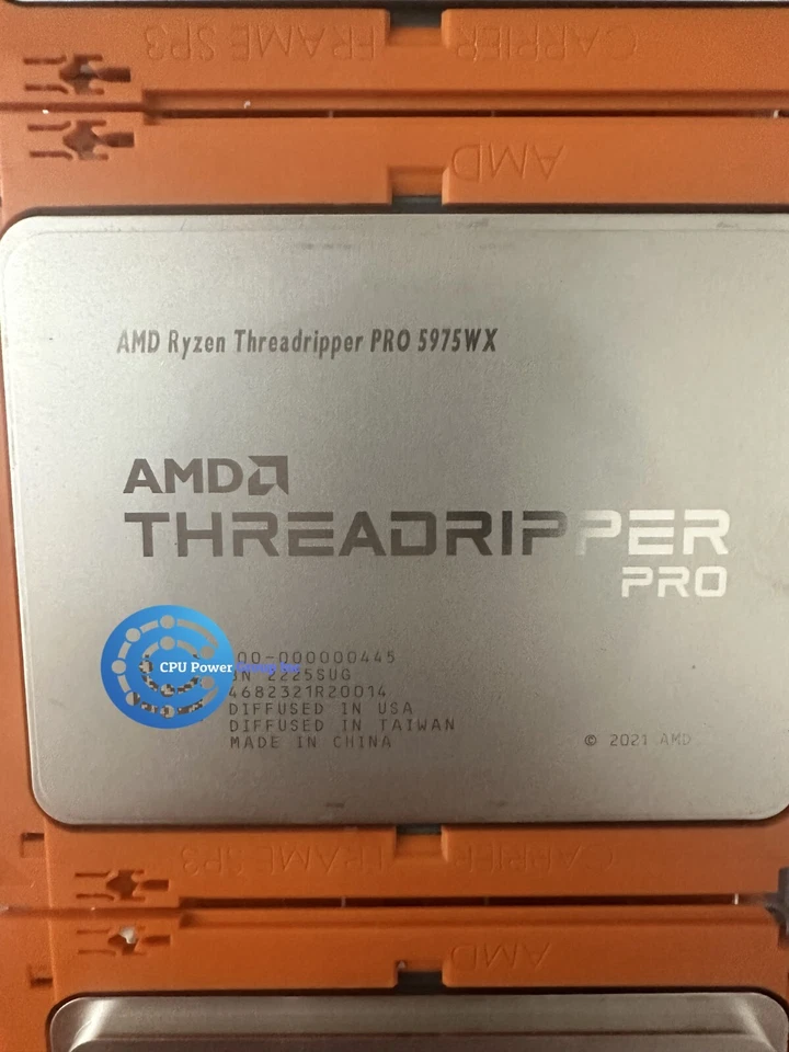 AMD Ryzen Threadripper PRO 5975WX Processor (4.5 GHz, 32 Cores, Socket sWRX8)... - Image 1 of 1