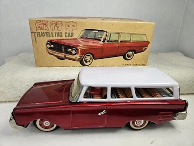 Dong Feng MF 962 Rojo Estaño Viaje Coche Fricción con Sirena China con Caja Original Foto 1 de 4